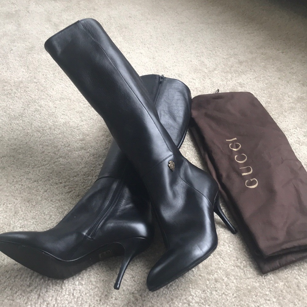 New Gucci leather boots!